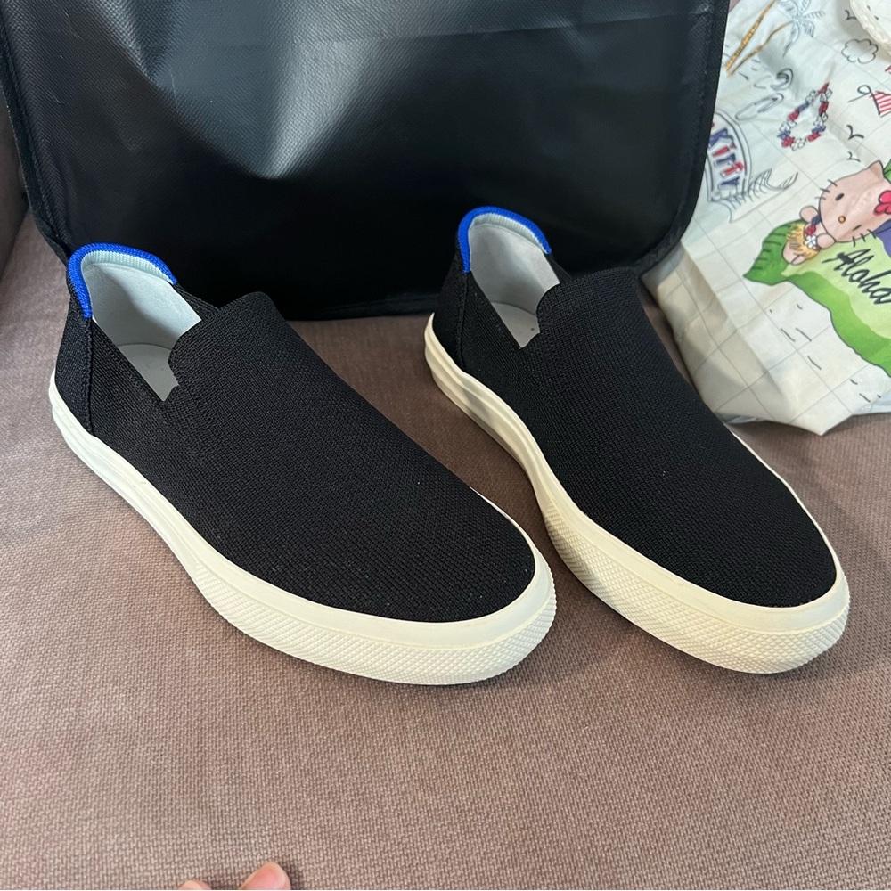 Rothy’s black slip on sneakers
